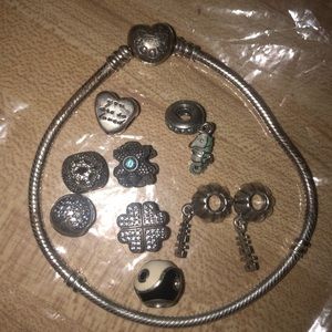Pandora bracelet or just the charms.
